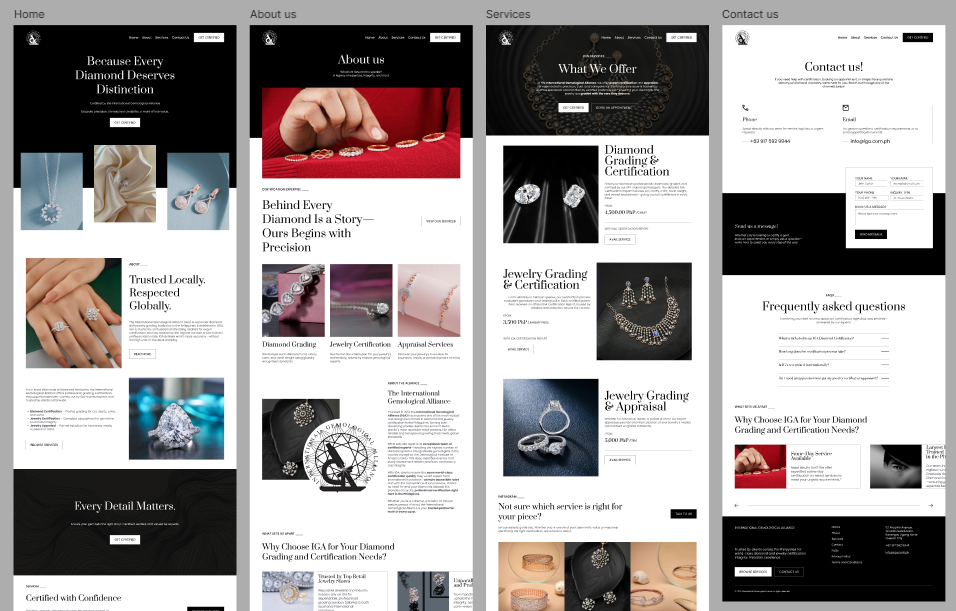 International Gemological Alliance Website v2